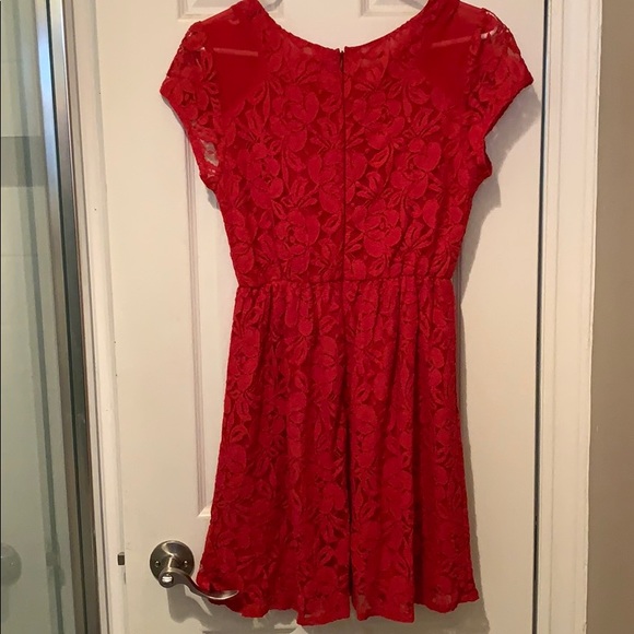 Urban Outfitters red lace dress - Picture 2 of 3